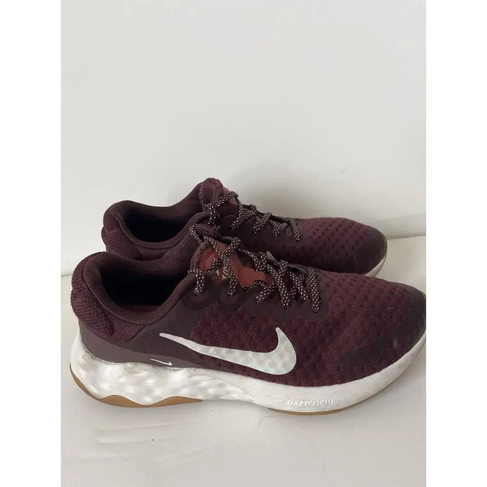Nike Renew Running Shoes Women Size 8.5 Burgundy Mesh Athletic Lace DC8184-601